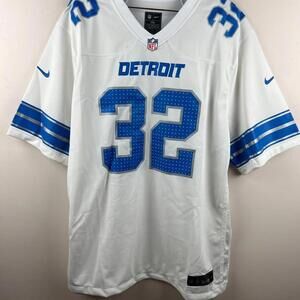 Detroit Lions Brian Branch #32 Nike NFL Jersey Men’s 2XL White Away 2025